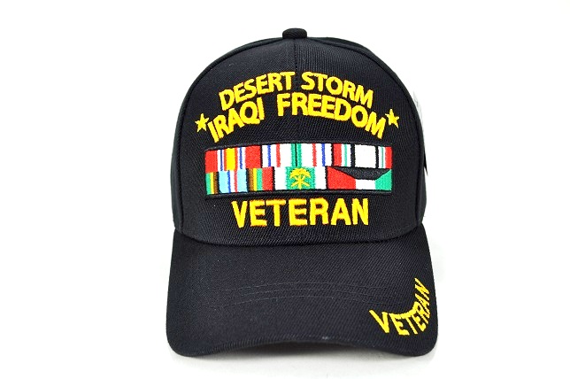MI-343 DESERT STORM-IRAQI FREEDOM VET - BLACK